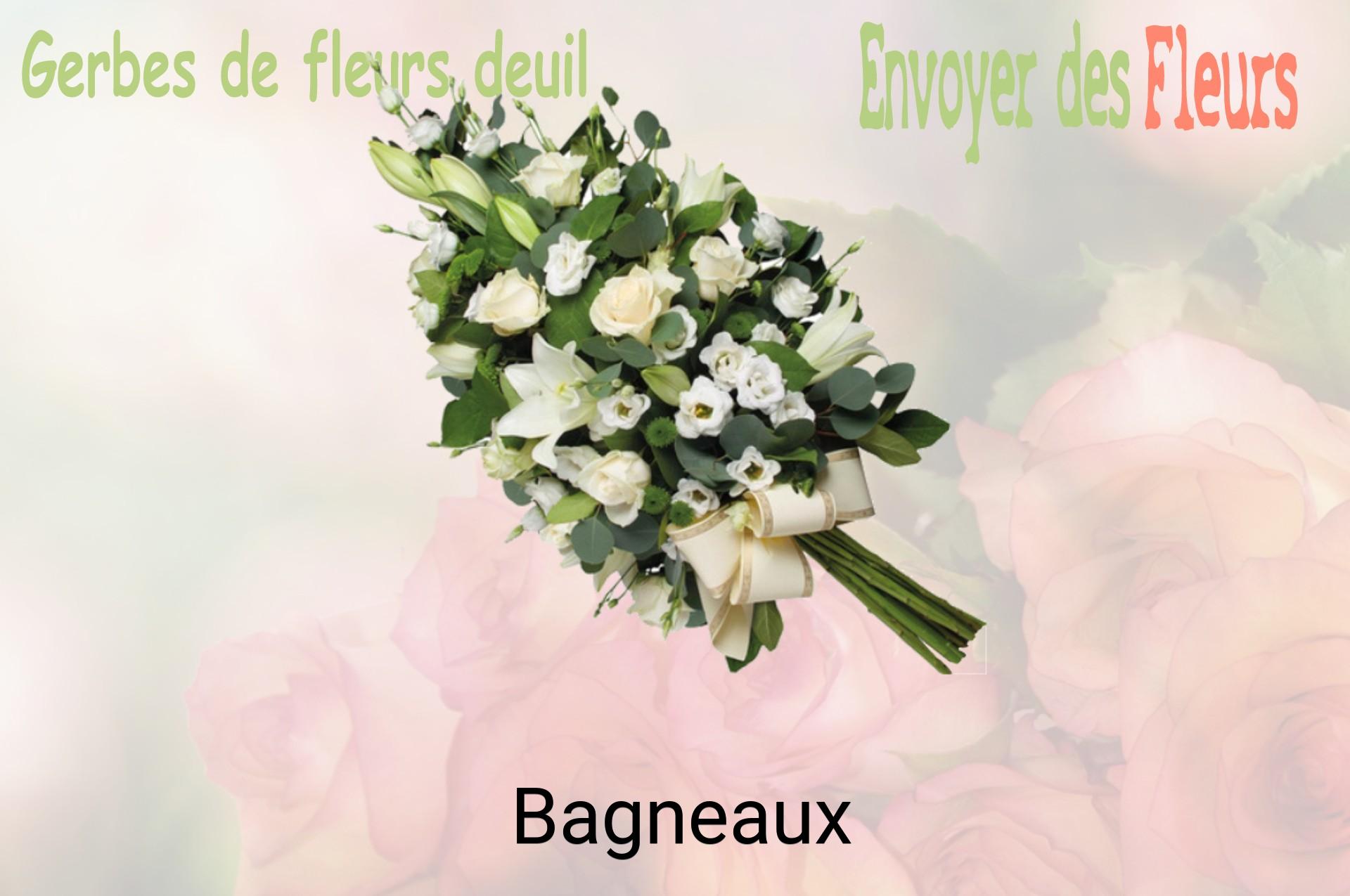 Gerbe de fleurs de deuil livrée à Bagneaux